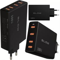 Spartusis sieninis įkroviklis BLOW 4x USB-C QC PD 100W GaN
