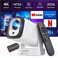 Mini LED projektorius Reagle R-MOVIELUM-P30, Android 14, 4K, Smart TV, Wi-Fi