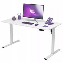Spacetronik ELEKTRINIS reguliuojamas stalas, 160x80 cm, LED skydelis, 80 kg, baltas