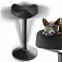 Ergonomiškas balansuojantis sukamasis kėdės tipo taburetė Spacetronik 136 kg, juoda