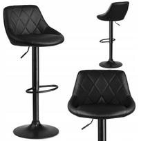 Baro kėdė Sofotel Nerra Premium su atlošu, juoda, 107 cm