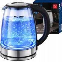 Elektrinis stiklinis virdulys 2000W 1,8L galingas tylus LED plieninis apšvietimas