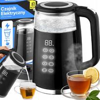 RETOO belaidis elektrinis virdulys, 1,7 l, 2200 W, stiklinis, su temperatūros reguliavimu
