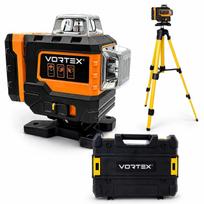 Kryžminis lazeris VORTEX VX9902 16 linijų 360° ŽALIAS + trikojis 2xAkumuliatorius