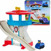 PAW PATROL stebėjimo bokštas su čiuožykla ir CHASE mašinėle