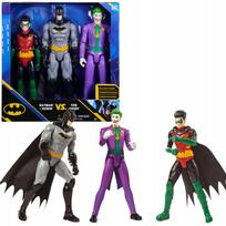 BATMAN 3 viename DC Comics didelių figūrėlių rinkinys: Batman, Robin ir Joker, 30 cm