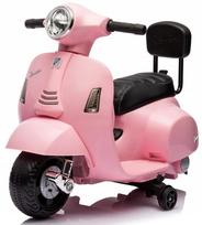 Elektrinis paspirtukas Sun Baby Vespa vaikams su atlošu, rožinis
