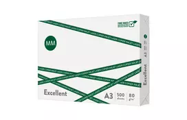Biuro popierius MM FLOW Excellent, A3, 80 g/m2, 500 lapų, pak.