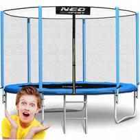 Neo-sport sodo batutas 8ft (252 cm) su išoriniu tinklu ir kopėčiomis