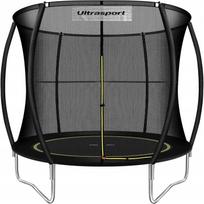 Ultrasport batutas be spyruoklių su apsauginiu tinklu (244-252 cm)