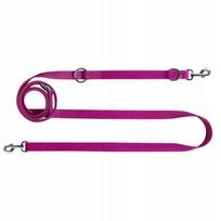 Reguliuojamas ilgas šunų pavadėlis Chaba Classic, 20 mm – 260 cm, fuksijos spalvos