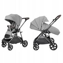 Sportinis vežimėlis Carrello Costa, reversine sėdyne, dideli ratai, 0-22 kg, Platinum Grey