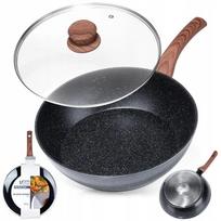 VILDE gili granitinė keptuvė su dangčiu, 28 cm, 3,5 l