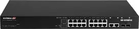 Šakotuvas Edimax Technology EDIMAX 18 Port Gigabit PoE Switch 2 RJ45/2 SFP Combo Jungtys