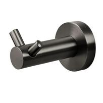 Dvigubas vonios kabliukas Balneo Qube, gun metal spalvos, nerūdijantis plienas