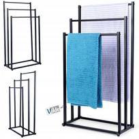 Vilde pastatomas metalinis rankšluosčių laikiklis, juodas