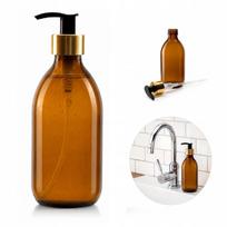 Stiklinis buteliukas su dozatoriumi muilui, skysčiui, 300 ml