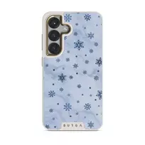 Ice Queen - Snowflakes Samsung Galaxy S25 Case, Elite Light (Magnetic) / Gold