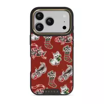 Merry Kitty - iPhone 17 Pro Case, Elite Dark (MagSafe) / Gold