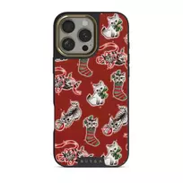 Merry Kitty - iPhone 16 Pro Max Case, Elite Dark (MagSafe) / Gold