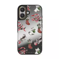 Merry Kitty - iPhone 16 Case, Elite Mirror Dark (MagSafe) / Gold