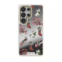 Merry Kitty - Samsung Galaxy S25 Ultra Case, Elite Mirror Light (Magnetic) / Gold