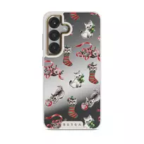 Merry Kitty - Samsung Galaxy S25 Case, Elite Mirror Light (Magnetic) / Gold