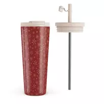Dear Santa - Snowflake Travel Mug, 700 ml / Flap & Straw Set