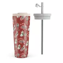 Merry Kitty - Travel Mug, 700 ml / Flap & Straw Set