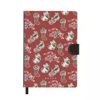 Merry Kitty - Notebook, A5 (14.8 x 21cm) / Grid