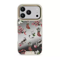 Merry Kitty - iPhone 17 Pro Case, Elite Mirror Light (MagSafe) / Gold
