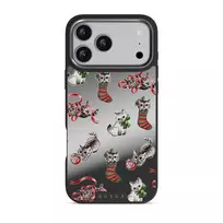 Merry Kitty - iPhone 17 Pro Max Case, Elite Mirror Dark (MagSafe) / Gunmetal