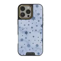Ice Queen - Snowflakes iPhone 16 Pro Case, Elite Dark (MagSafe) / Gold