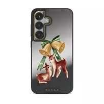 Baby Rudolph - Samsung Galaxy S25 Case, Elite Mirror Dark (Magnetic) / Gold
