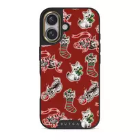 Merry Kitty - iPhone 16 Case, Elite Dark (MagSafe) / Gold