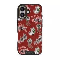 Merry Kitty - iPhone 17 Case, Elite Dark (MagSafe) / Gold