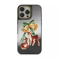 Baby Rudolph - iPhone 16 Pro Max Case, Elite Mirror Dark (MagSafe) / Gold