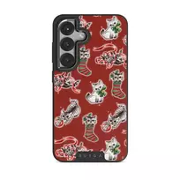 Merry Kitty - Samsung Galaxy S25 Plus Case, Elite Dark (Magnetic) / Gunmetal
