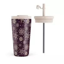 Sleeping Beauty - Snowflakes Travel Mug, 500 ml / Flap & Straw Set