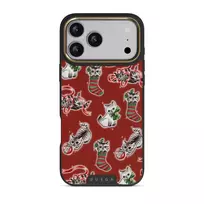 Merry Kitty - iPhone 17 Pro Max Case, Elite Dark (MagSafe) / Gold