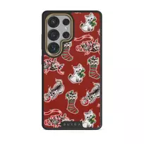 Merry Kitty - Samsung Galaxy S25 Ultra Case, Elite Dark (Magnetic) / Gold