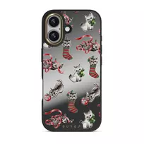 Merry Kitty - iPhone 17 Case, Elite Mirror Dark (MagSafe) / Gold
