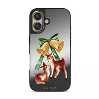 Baby Rudolph - iPhone 16 Case, Elite Mirror Dark (MagSafe) / Gold