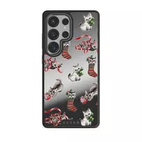 Merry Kitty - Samsung Galaxy S25 Ultra Case, Elite Mirror Dark (Magnetic) / Gunmetal
