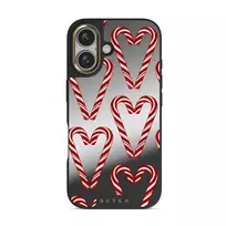 Candy Lane - iPhone 16 Case, Elite Mirror Dark (MagSafe) / Gold