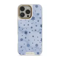 Ice Queen - Snowflakes iPhone 16 Pro Max Case, Elite Light (MagSafe) / Gold