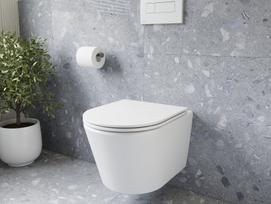 WC Ravak Flow RimOff set, baltas su Soft-Close dangčiu