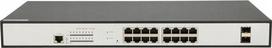 Šakotuvas Extralink EX.3807 tinklo komutatorius Valdomas L2 Gigabit Ethernet (10/100/1000) Maitinimas per Eternetą (PoE) 1U Juoda, Pilka