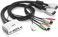 TRENDnet kabelių rinkinys DVI-I, USB ir audio KVM TK-232DV 1,8m