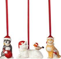 Villeroy & Boch Eglutės papuošalai Nostalgic Ornaments katės, 3 vnt.